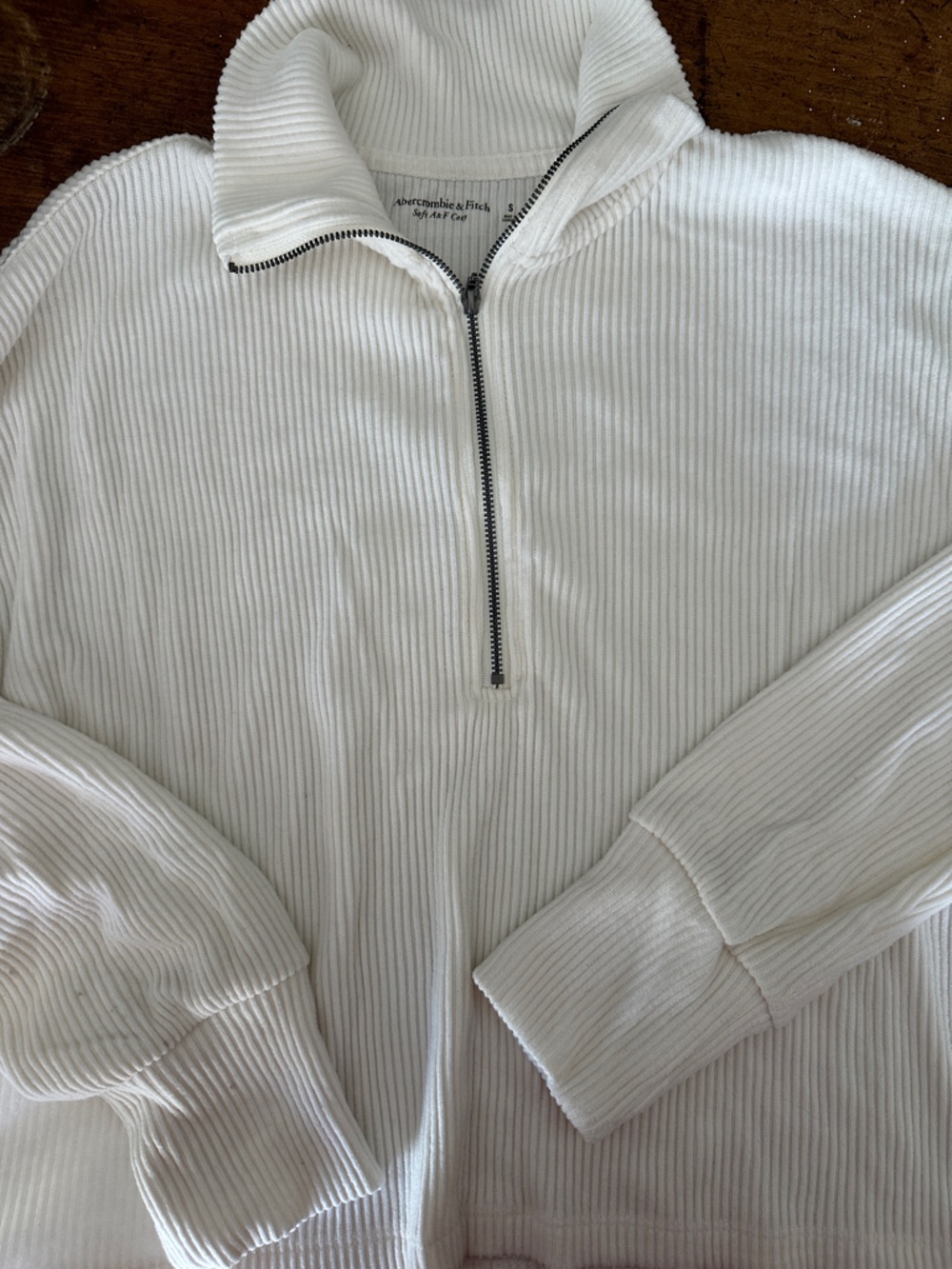 Abercrombie and Fitch Textured Quarter Zip